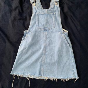 Zara denim skirt overall